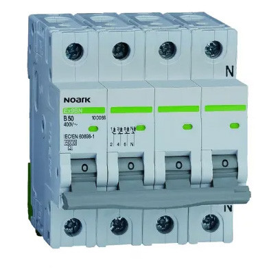 Автоматический выключатель NOARK Ex9BN 3PN C40 40А 6кА C 3P+N (100162)