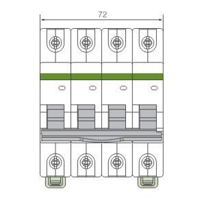 Автоматический выключатель NOARK Ex9BN 3PN C40 40А 6кА C 3P+N (100162) - фото №1