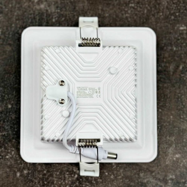 Світильник LED даунлайт Violux ALUMIN 9W 4200K квадрат IP20 ( 121260 ) - фото №3