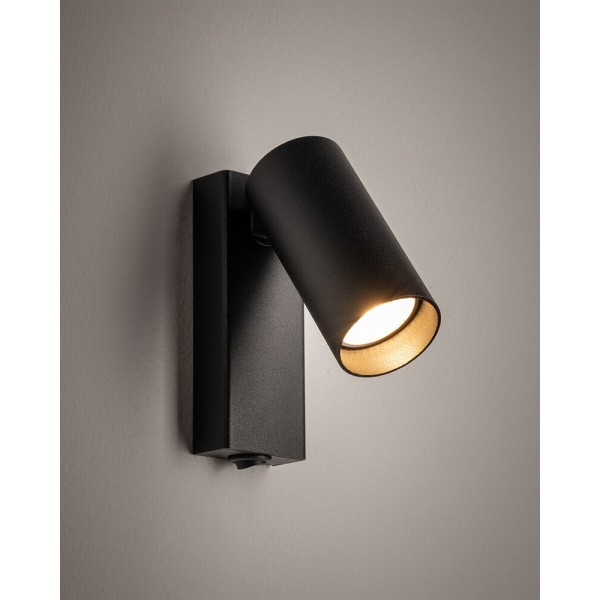 Бра, настенный светильник Nowodvorski 311763 Fourty GU10 1x10W IP20 черный - фото №2