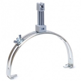 Коньковий напівкруглий тримач прута блискавкозахисту DKC ND2204 (з пластиком)