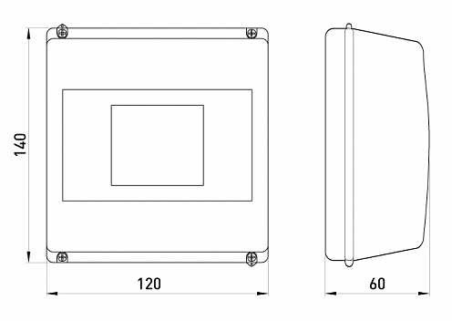 Корпус пластиковий E.Next e.plbox.stand.08 8-модульний без дверцят (CSU1035) - фото №1