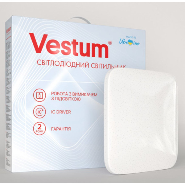 Світильник Vestum QUATRO зоряне небо 36Вт 380x380x65мм 4000К 2900Лм - фото №1