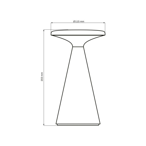 Светильник уличный портативный Goldlux 329981 Paros LED 1x1.8W 2700K 160Lm IP44 черный - фото №3