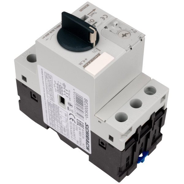 Автомат захисту двигуна Schrack BE200630 4-6,3А 3P - фото №5