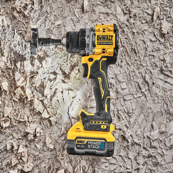 Бесщеточная дрель-шуруповерт DeWALT DCD800H2T XR Li-Ion PowerStack 18В 5Ач 90Нм патрон 13мм - фото №3