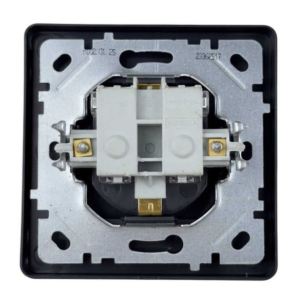 Розетка Nilson Selene антрацит 1-на з заземленням ( 23362517 ) - фото №1