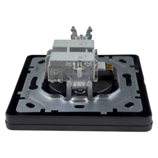 Розетка Nilson Selene антрацит 1-на з заземленням ( 23362517 ) - фото №2