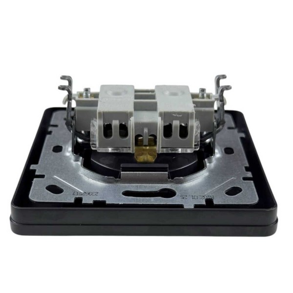 Розетка Nilson Selene антрацит 1-на з заземленням ( 23362517 ) - фото №3