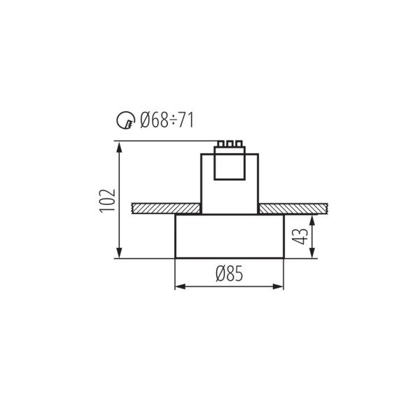 Точечный светильник Kanlux 27579 Mini Riti GU10 1x10W IP20 белый - фото №4