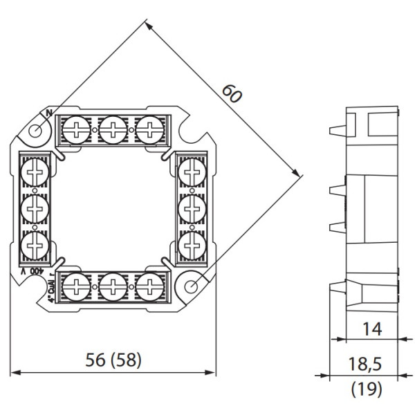 Клеммная колодка SEZ 6303-13 P/C (6303-13P/C) - фото №1
