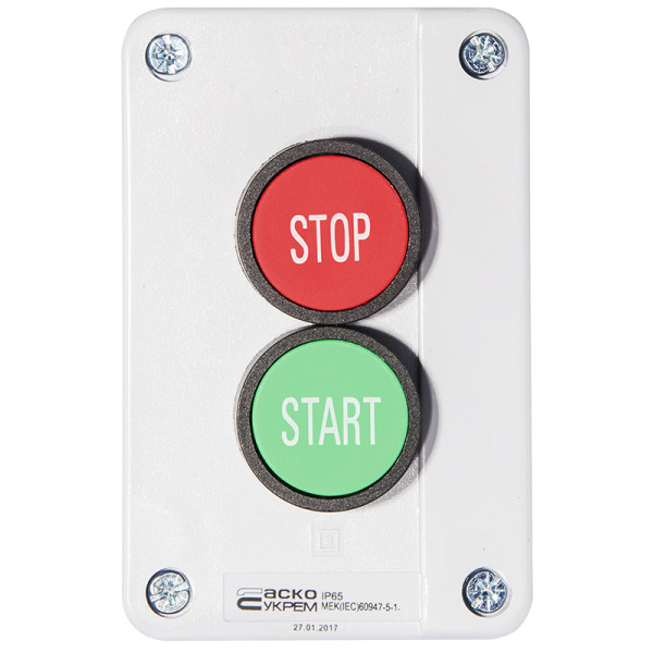 Двомісний пост керування Аско-Укрем XAL-B215 «Старт-Стоп» (A0140020007) - фото №1