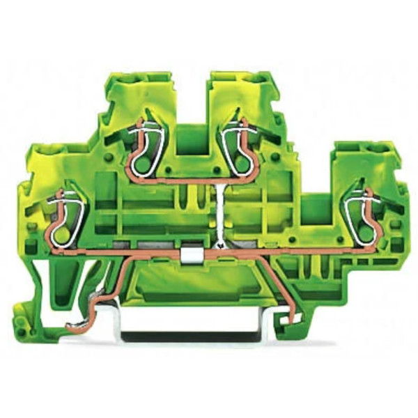 Компактная клемма Wago 870-507 (желто-зеленая)