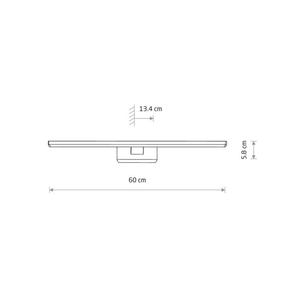 Світильник підсвітка для дзеркала Nowodvorski 8131 Picasso LED 1x12W 4000K 900Lm IP44 хром - фото №4
