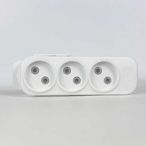 Колодка EL-BI 3-я без заземления со шторками Myra ( 527-010200-300 ) - фото №3