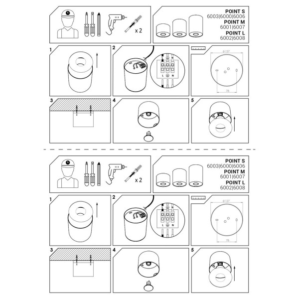 Точковий світильник Nowodvorski 6000 Point GU10 1x10W IP20 білий - фото №3