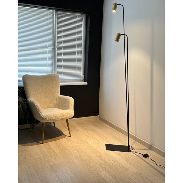 Торшер Nowodvorski 7712 Mono II GU10 2x10W IP20 латунний - фото №1