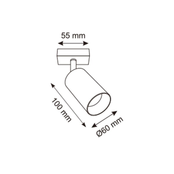 Світильник поворотний, спот Zuma Line 5905316655874 Ren GU10 1x50W IP20 чорний - фото №2