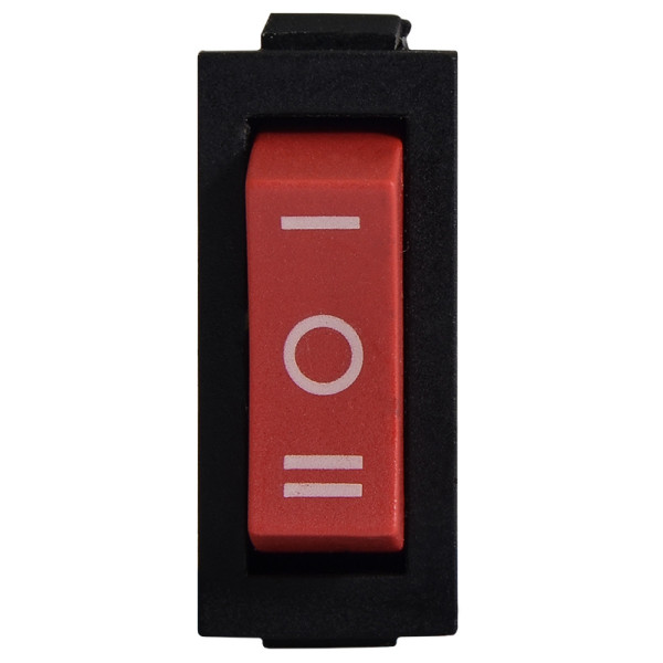 Переключатель Аско-Укрем KCD3-103 R/B (I-0-II) красный (A0140040032) - фото №1