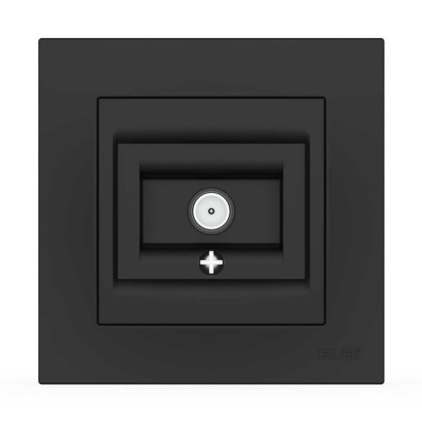 Розетка EL-BI VEGA черный мат TV конечная ( 510-014800-273 )