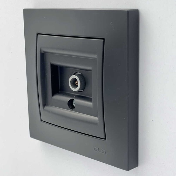 Розетка EL-BI VEGA черный мат TV конечная ( 510-014800-273 ) - фото №2