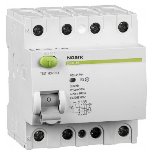 УЗО NOARK Ex9L-N 4P 40A 6кА 300мА AC (108340)