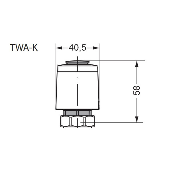 Термоелектричний привід Danfoss 088H3142 TWA-K NC 230В M30x1.5 - фото №2