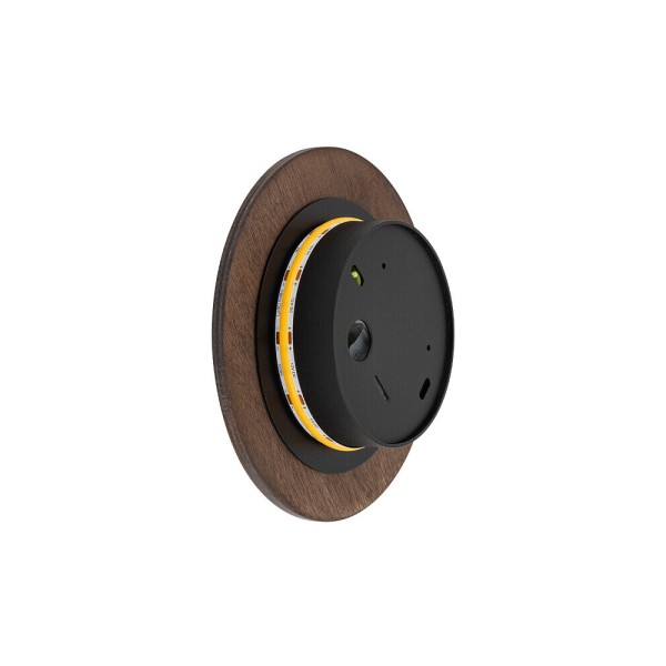 Бра, настінний світильник Nowodvorski 11288 Ring Timber S LED 1x7W 3000K 60Lm IP20 коричневий - фото №4