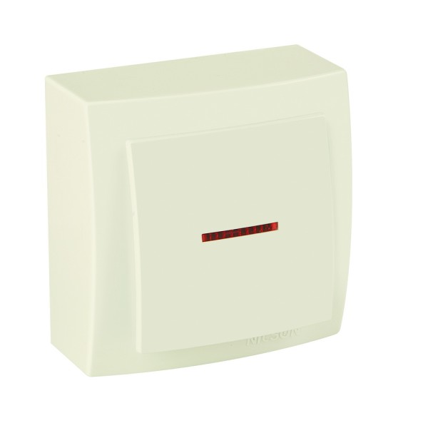 Вимикач Nilson Themis кремовий 1кл з підсвіткою ( 26121002 )