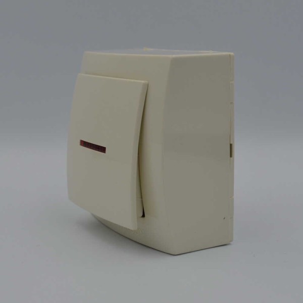 Вимикач Nilson Themis кремовий 1кл з підсвіткою ( 26121002 ) - фото №2