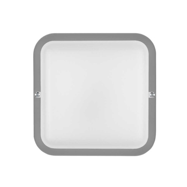 Світильник LED PiN ДББ Квадро 18W 5000K IP54 сірий з датчиком ( 125188 ) - фото №1