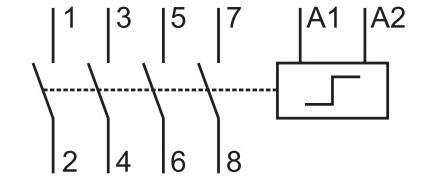 Імпульсне реле ETI 002464126 RBS 432-40 230V AC 32A (4НО AC1) - фото №12