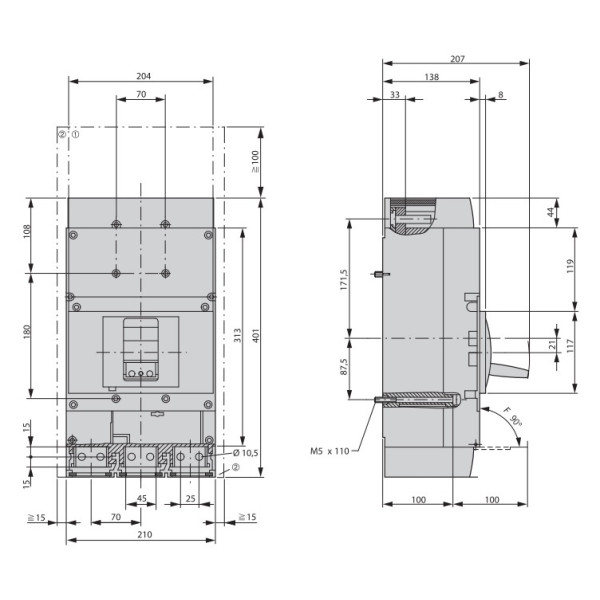 Силовой автомат Eaton LZMN4-AE1000-I - фото №1