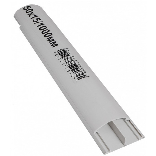 Напольный кабельный канал Аско-Укрем 50х15 (клеющийся) - фото №1