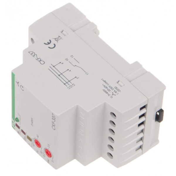 Реле контролю фаз CKF-337 380В 10А 3S (без нейтралі) - фото №2