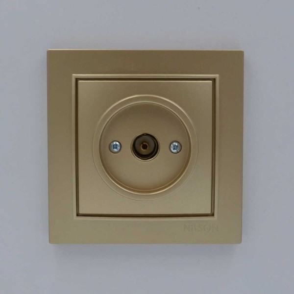 Розетка Nilson Thor золото TV кінцева ( 27151029 ) - фото №1