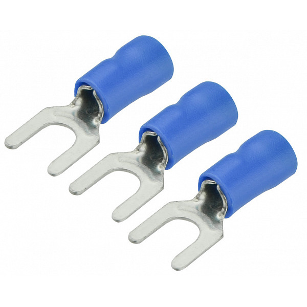 Вилочный наконечник Аско-Укрем SV 2-3,2 изолированный синий 100шт (A0060040034)