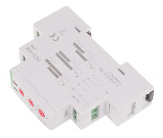 Електронне реле часу F&F PCU-504UNI 12-264В AC/DC 2х4А - фото №2