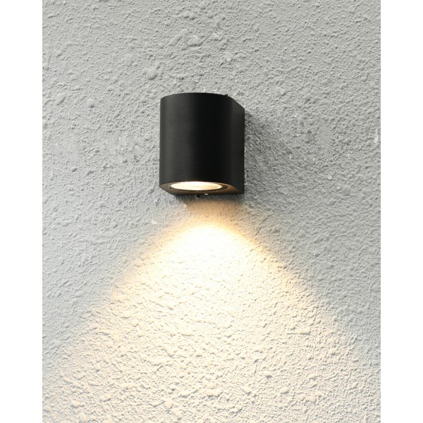 Вуличний світильник Italux OWL-2197-1R Genta GU10 1x35W IP54 чорний - фото №1