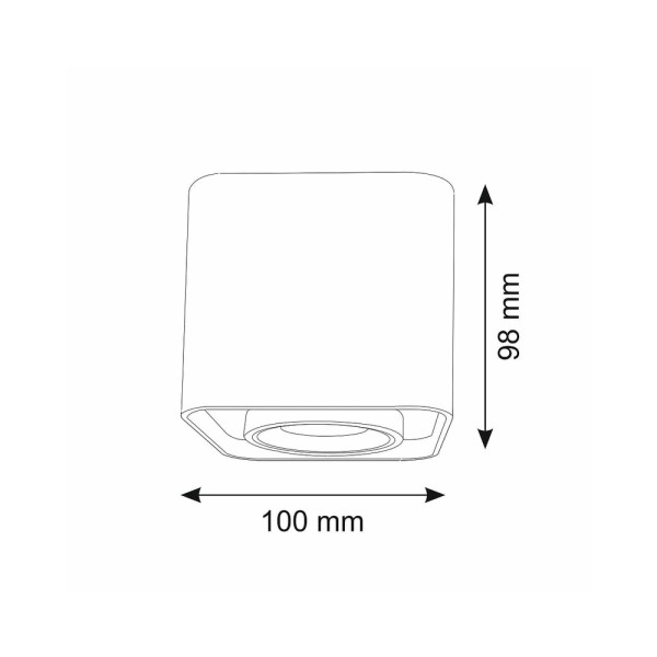 Точечный светильник Goldlux 321404 Xeno GU10 1x10W IP20 BK - фото №3