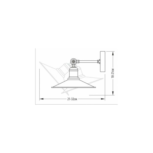 Бра, настенный светильник PikArt 162-3 медный - фото №1