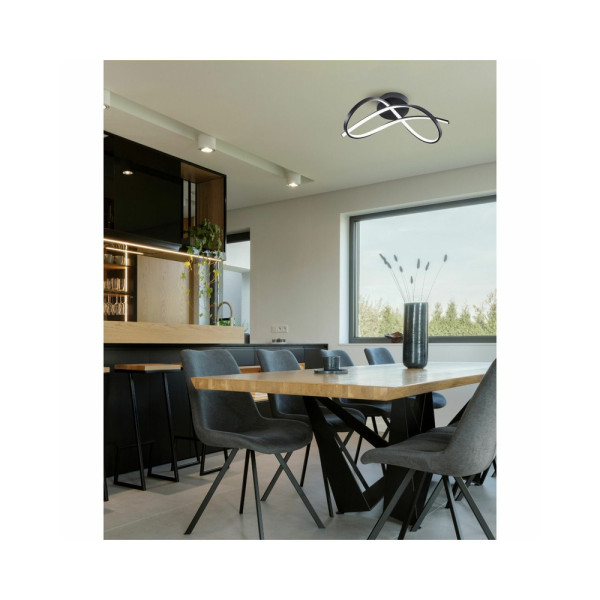 Люстра Zuma Line 19602C-BK Paul Led 1x30W 3000K-6000K 1450Lm IP20 - фото №1