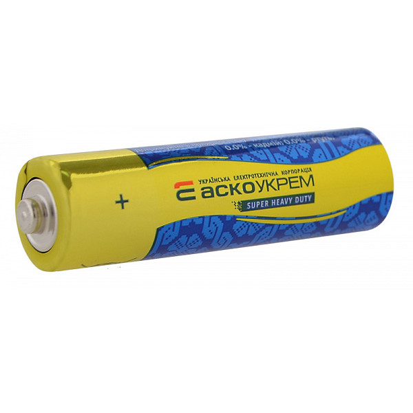 Солевая батарейка Аско-Укрем AА.R6.SP10 (shrink 10) - фото №1