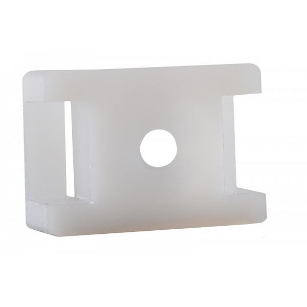 Майданчик до хомутів Аско-Укрем CTH-2B Ø6,8 100шт білий (A0150090054) - фото №1