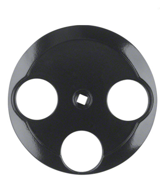 Центральная панель для антенной розетки черная Berker 1930