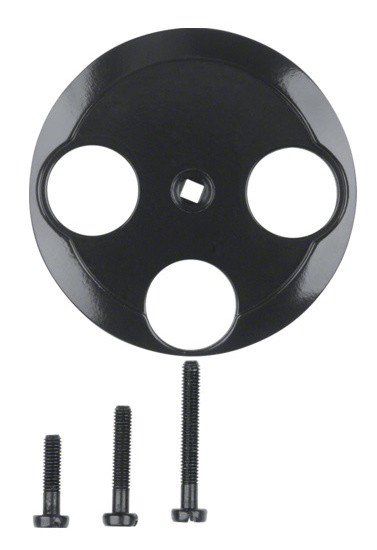 Центральная панель для антенной розетки черная Berker 1930 - фото №1