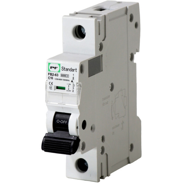 Автоматичний вимикач Promfactor STANDART FB2-63 1P C 16A 6кА (FB2C1016)