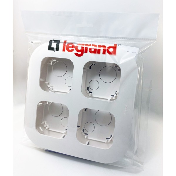 Рамка на 4 поста Legrand Forix белая - фото №1