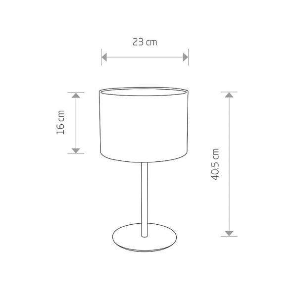 Настольная лампа Nowodvorski 9091 Alice E27 1x60W IP20 Черная - фото №1