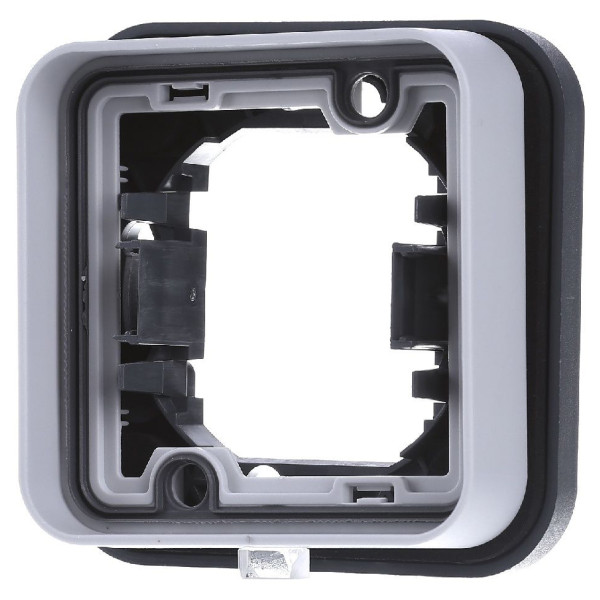 Рамка одинарна сіра Berker W.1 - фото №1